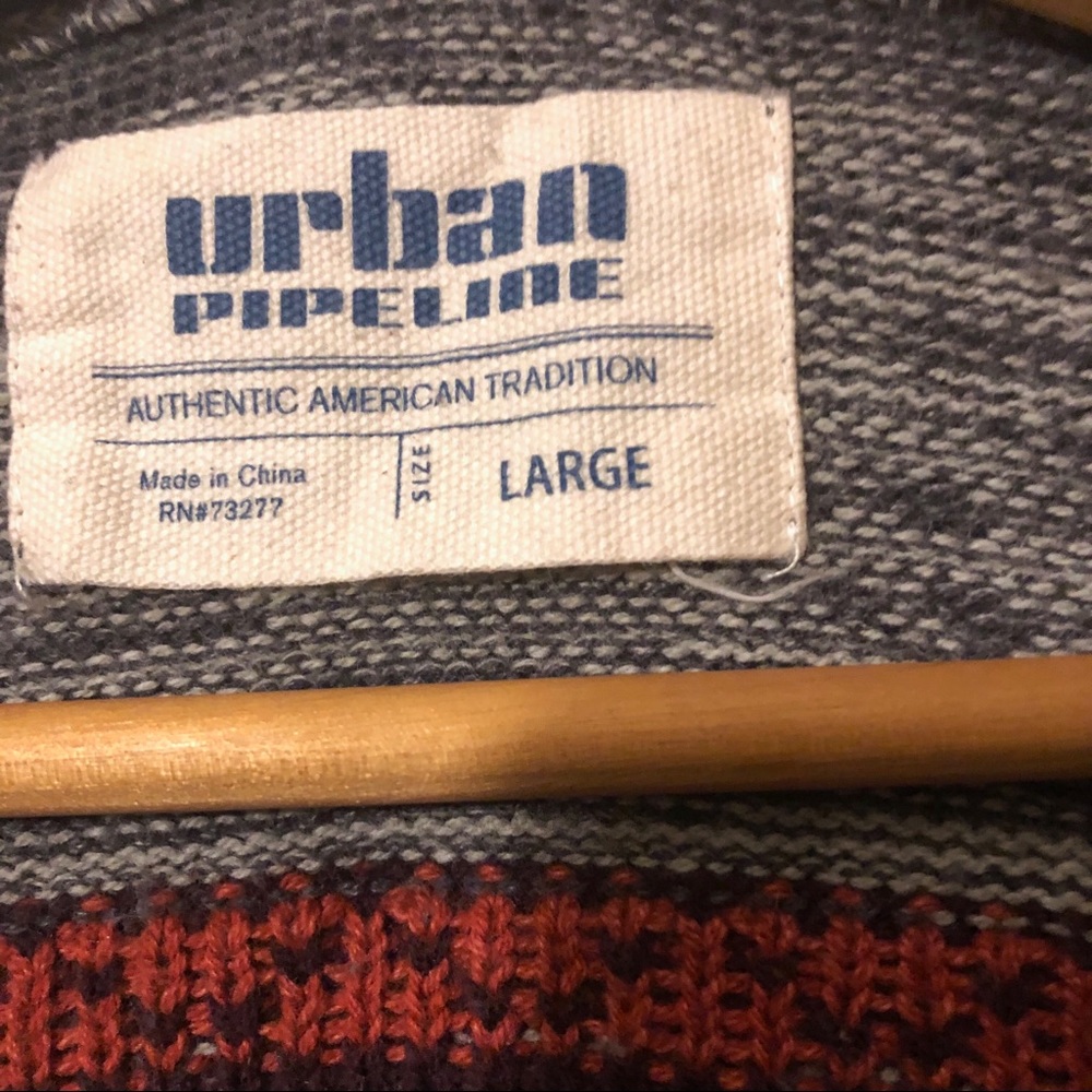 Urban Pipeline Geo-Pattern Very Cozy Sweater - Picture 6 of 7
